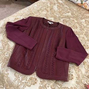 Beautiful Leather and Knit Jacket